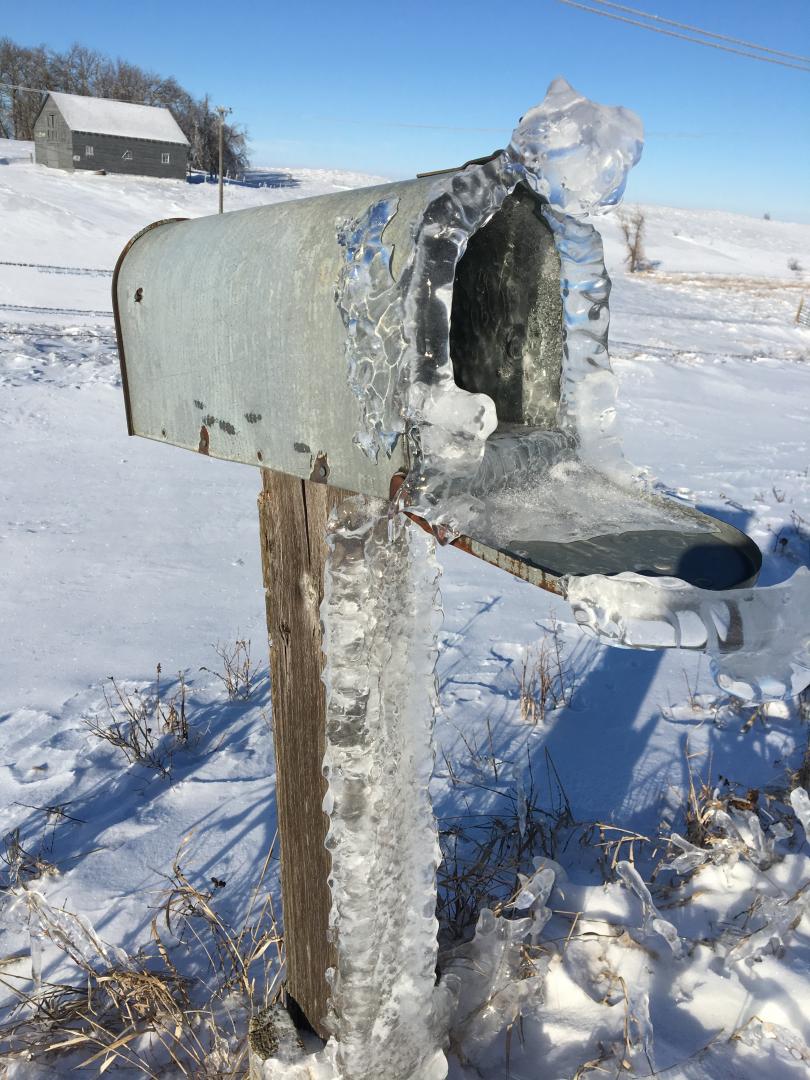 Icy mailbox